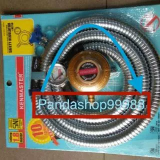 Paket Regulator + Meter dan Selang Gas Kenmaster