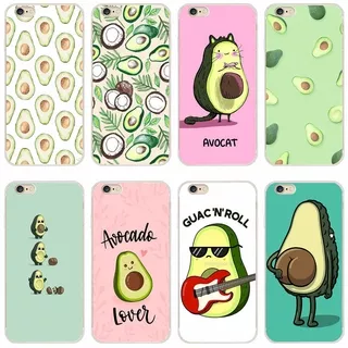 iphone 5 5s se 6 6s plus 7 plus 8 Case TPU Soft Silicon Protecitve Shell Phone casing Cover Cute avocado cartoon