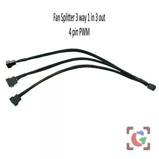 Fan Splitter 3 way 4 pin PWM