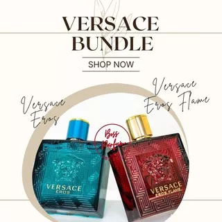 Parfum Versace Eros &  Versace Eros Flame Man Parfume 100ml - Farfum Pria ORIGINAL SINGAPORE terbaru