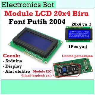 [EBS] Modul lcd 20x4 2004 background biru Liquid Crystal Arduino Module Liquid Crystal Display 16Pin