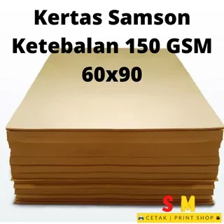 Kertas Samson Cokelat 150 gsm / gram  60 x 90 Kertas Untuk Packing