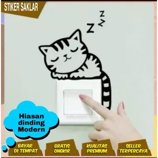 STIKER SAKLAR LAMPU FRAME SAKLAR HIASAN DINDING PAJANGAN RUANG TAMU STIKER LUCU DEKORASI RUANG TAMU