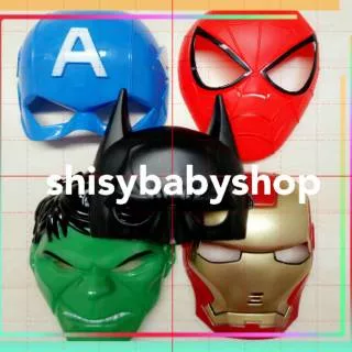 TOPENG PLASTIK HERO/TOPENG SPIDERMAN/TOPENG BATMAN/TOPENG HULK/TOPENG CAPTAIN AMERICA/TOPENG IRONMAN