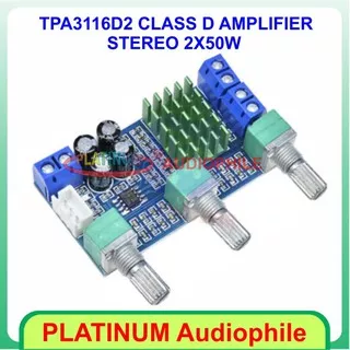 TPA3116 Amplifier Class D 2x50W + Tone Control - TPA3116D2 Class D XH-M567