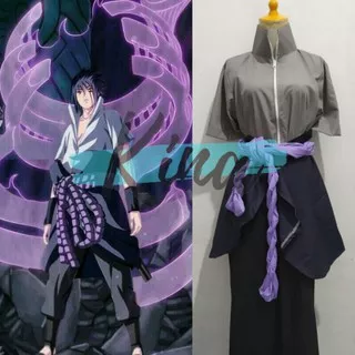 Naruto Shippuden Uchiha Sasuke default ver Cosplay Costume Anime Male