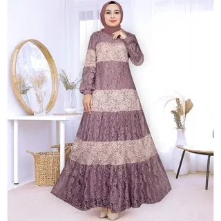 GAMIS BURKAT MALIKA SUSUN//CLUE RENDA TENGA BUNGA //Gamis muslim,fashion wanita,baju muslima,baju burkat kekinian,baju muslim mewah 2021