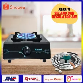 Kompor Rinnai 1 Tungku Rinnai RI-511 C / RI 511 C + Free Selang dan Regulator SNI