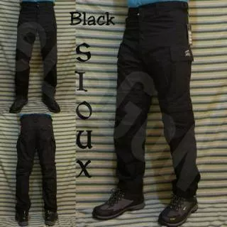 Celana PDL Lapangan Cargo Sioux Hitam Terusan Original Celana Outdoor Tracking