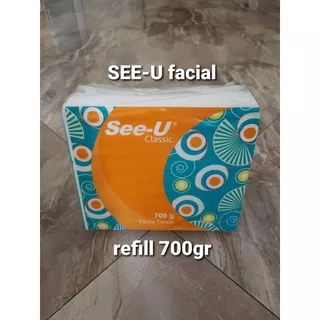 tissue SEE-U facial ref 700gr. Tissu clasic kiloan 700gr  tissue 2ply