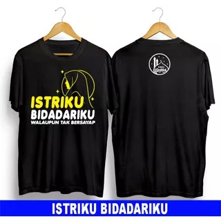 baju kaos t-shirt distro terbaru dakwah Islamiyyah pria wanita dewasa anak muda istriku bidadariku