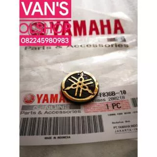 Logo Yamaha 3D Gold Ukuran 2.5cm Orginal Yamaha Genuine Parts