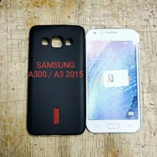 Silikon karet hitam soft case capdase Samsung a3 a300 a3 2015 - Hitam