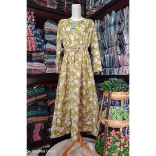 Gamis Murah/Gamis Katun jepang motif Bunga Jepang