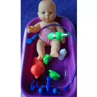 Mainan Bak Tempat Memandikan Boneka Bayi Saat Mandi Bebek Karet Besar