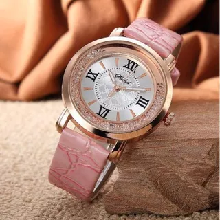 Jam Tangan Wanita Analog Strap PU Leather Kulit Corak Croco Dial Bulat Romawi Casual Quartz Fashion Import / Jam Tangan Cewek Model Klasik Tradisional Mode Classic Keren Cantik COD / Jam Tangan Perempuan Banjarbaru Martapura Banjarmasin Samarinda Makassar