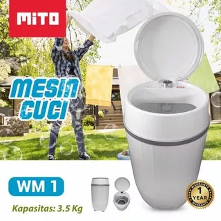 Mito WM1 Mini Washing Machine Mesin Cuci Portable 3.5kg 170 Watt WM-1