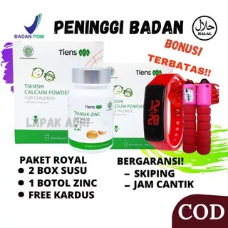 KALSIUM DAN ZINC TIENS | PENINGGI BADAN | PENAMBAH TINGGI BADAN 100% AMPUH