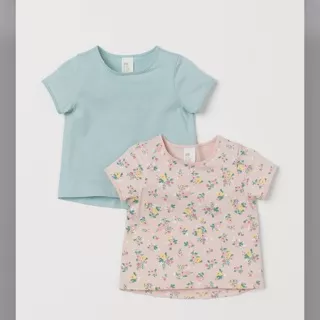 H&M 2PCS TSHIRT BABY GIRL AND BABY BOY AND DRESS BABY GIRL