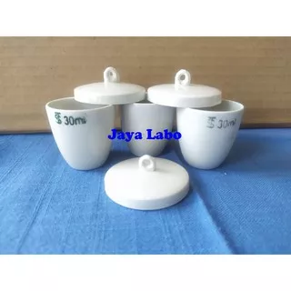 Crucible Porcelain With Lid / Cawan Crucible RRC