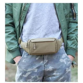 Waist Bag Tas Pinggang Tactical Military - Tas Slempang Army pria cowok jk785