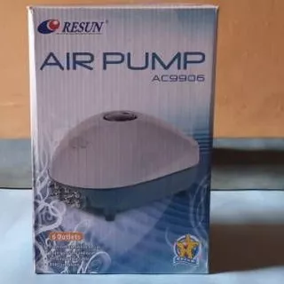 Resun AC-9906 Airpump Gelembung pompa Udara Aerator 6 lubang