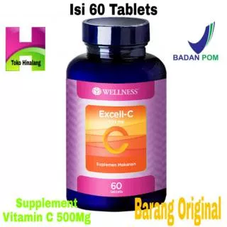 Wellness Excell C 500mg / Excell C 500 MG Vitamin C 60 Tablets