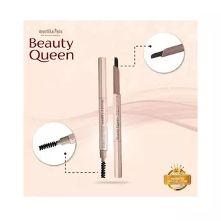 Mustika Ratu Q.E Eyebrow Waterproof Beauty Queen Pensil Alis Cokelat