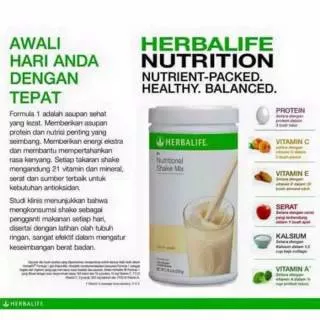 F1 Nutritional Shake Mix Herbalife + Free Bonus (S&K)