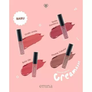 Emina Creamatte Lip Cream / Emina Cream Matte Original / NEW VARIAN JAJANAN PASAR
