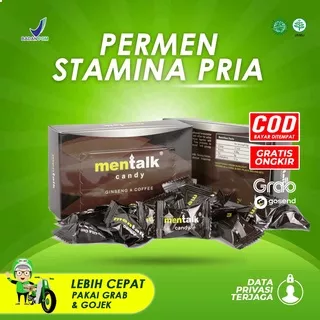 Permen Mentalk Candy Asli Original 1 Box Isi 30 Biji Mental Ginseng Coffee - Permen Stamina Pria Kuat Tahan Lama