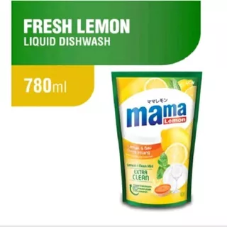 Mama Lemon Extra Clean Lemon & Daun Mint 780 Ml - Dishwashing - Cairan Pencuci Piring