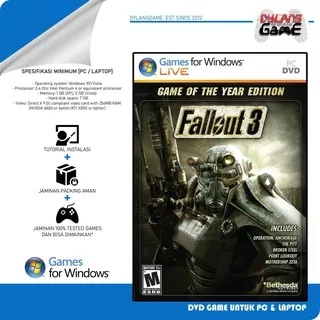 FALLOUT 3 GAME OF THE YEAR EDITION PC GAMES DVD GAME LAPTOP GAME PC