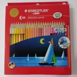 Watercolour Pencils Staedtler Luna 48 Colours / Pensil Warna Air 48 Warna Staedtler Luna