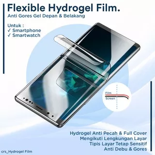 Screen Guard Flexible Hydrogel Film / Anti Gores Pelindung Layar / Screen Protector All Tipe HP