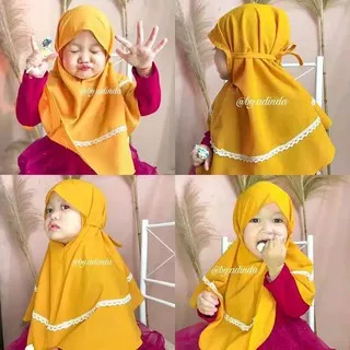 Jilbab bergo renda anak bergo Maryam renda anak