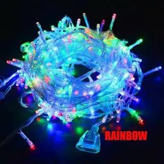 LAMPU HIASAN LED 10M LAMPU TUMBLER LED 10 METER LAMPU NATAL RAINBOW