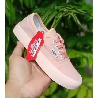 sepatu anak perempuan /sepatu baby & kids/sepatu anak vans_terbaru/ warna fuul peach size 21-22-23-24-25-26-27-28-29-30