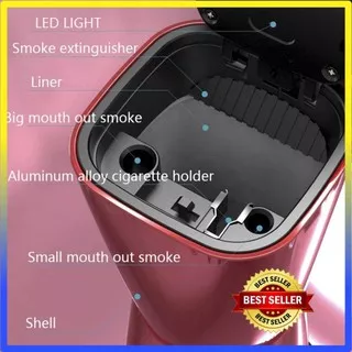 Asbak Mobil led/car ashtray/asbak rokok portable serbaguna - 100378 (M769)