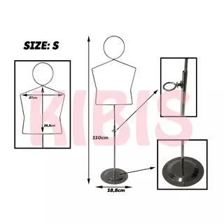 STANDING HANGER SETELAN BAJU ANAK UKURAN S