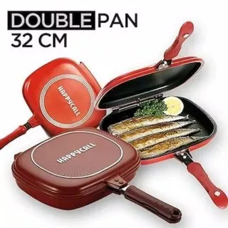 Happycall double pan 32cm jumbo/anti lengket made in korea