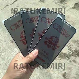 Pelindung Layar Screen Protector Matte Anti Spy Anti Glare Phone X XR XS MAX 11 11 Pro 11 Pro Max 12 12 Pro 12 Pro Max