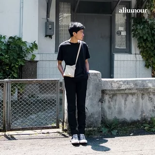 Aliumour | MINI Totebag Sling Bag Korea Polos Pria dan Wanita