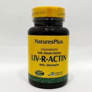 Natures Plus LIV-R-ACTIN 80% silymarin - 60 Capsules