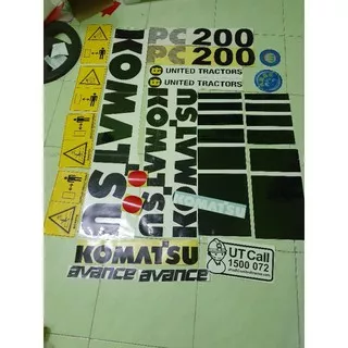 sticker excavator komatsu pc 200-6