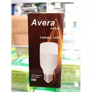 Lampu LED 5W 5 Watt Putih Avera GFS-B Anti Nyamuk Anti Debu Fiting E27