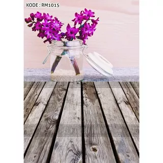 N - Pusat Alas foto lipat 2 motif bunga kayu wood uk A3+ dan A2+ RM1015