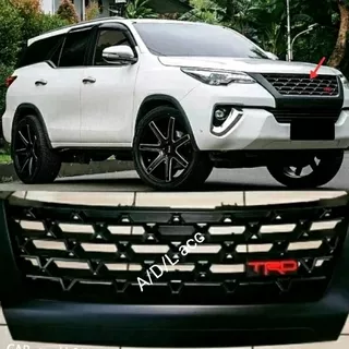 grill GRILLE depan bumper bemper model trd toyota all new fortuner / vrz 2016 -2021 HITAM black doff