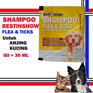 Shampoo Kutu Kucing Anjing BestInShow Flea and Tick Cat Dog Best in Show 30 ml