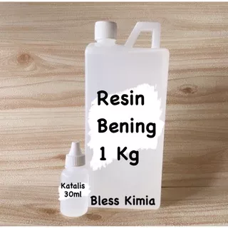 Resin Bening (1KG) -Fiberglass - Resin Bening- Resin- Resin Bening Souvenir Kerajinan